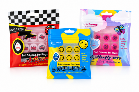 Cartoonz - Smileys Silicone Earplugs 3 pairs