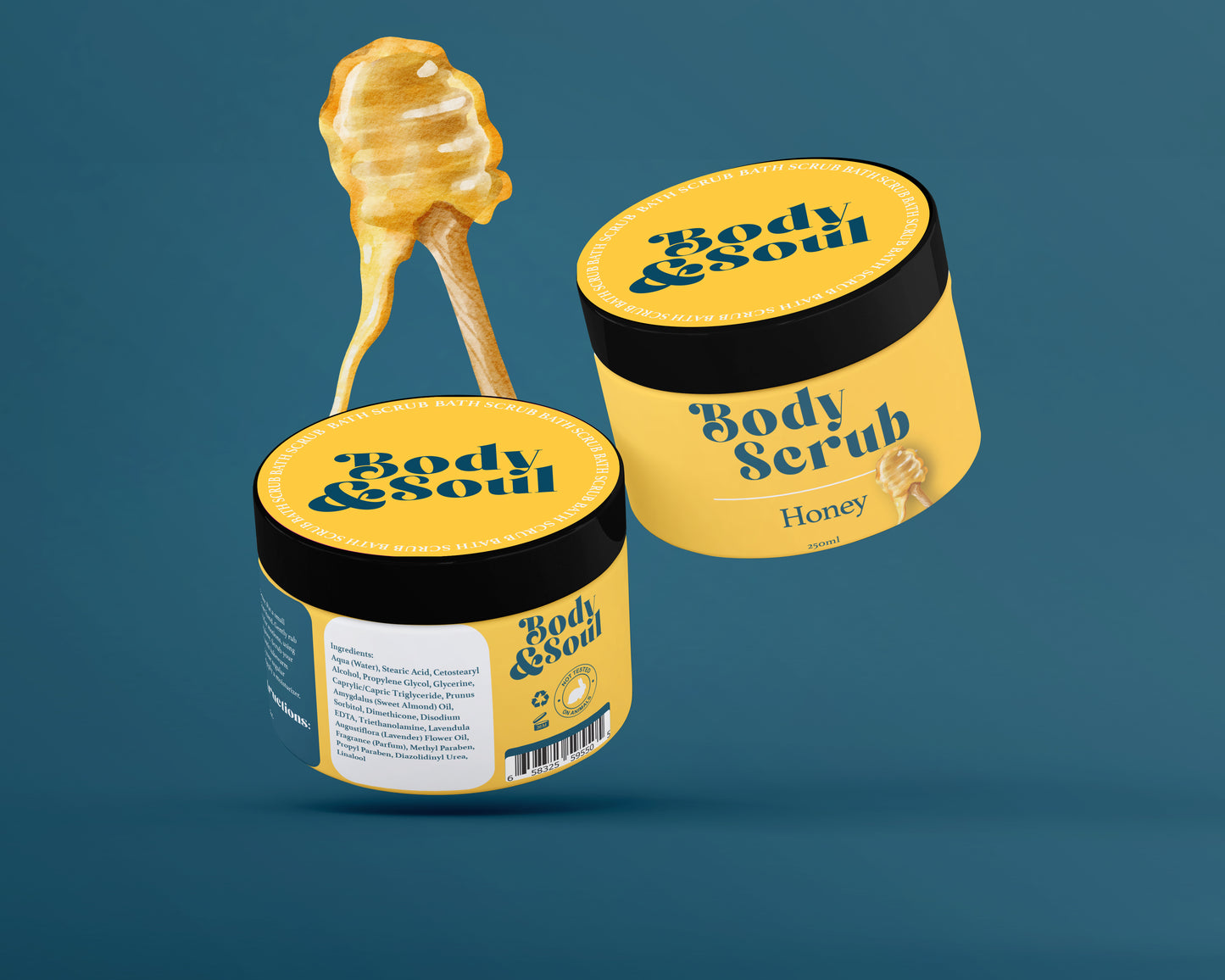 Honey Body Salt Scrub 300g
