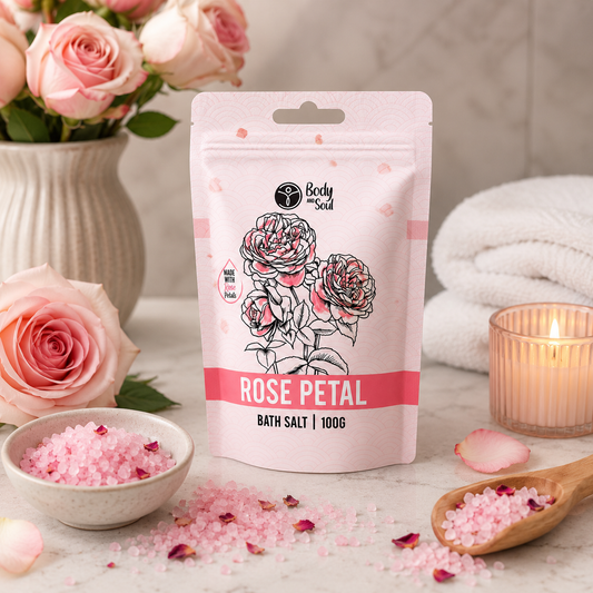 Mini Rose Bath Salts 100g
