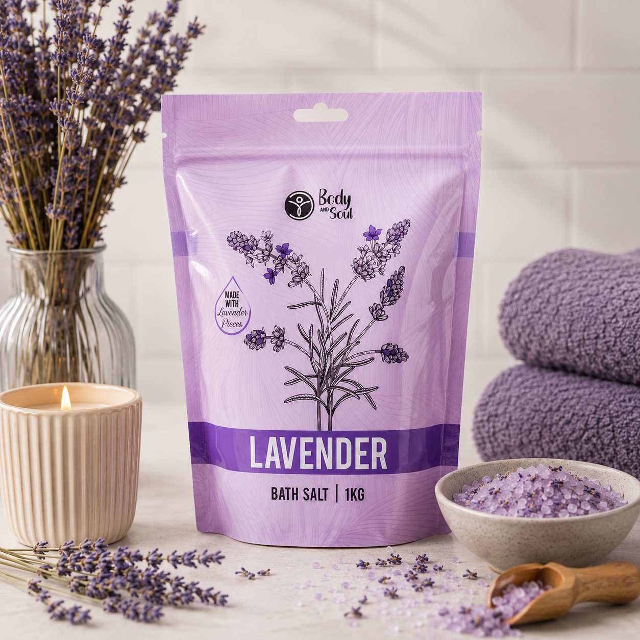 Lavender Bath Salts 1kg