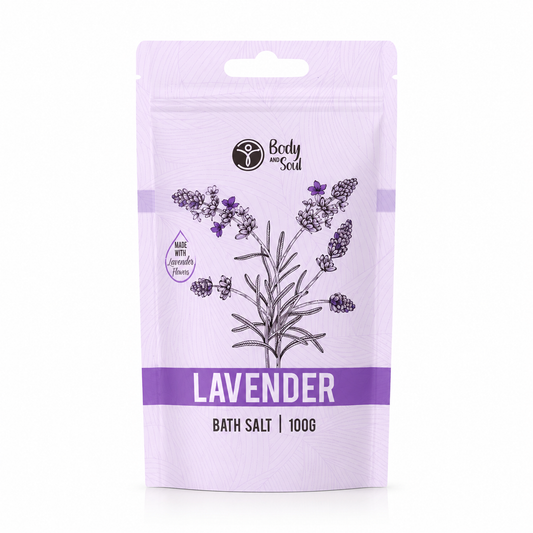 Mini Lavender Bath Salts 100g