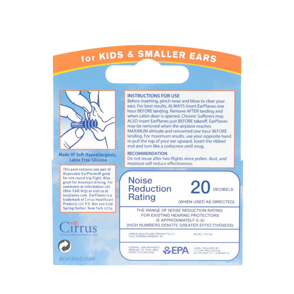 Earplanes - Child Travel Earplugs 1 pair